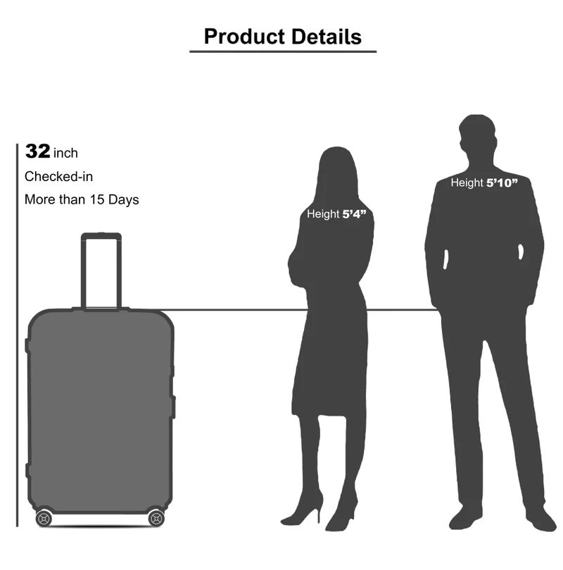 Senator Light Green hard case extra large checked luggage trolley for unisex abs lightweight 4 double wheeled suitcase with built in tsa type lock a5123 green  | Best Price UAE